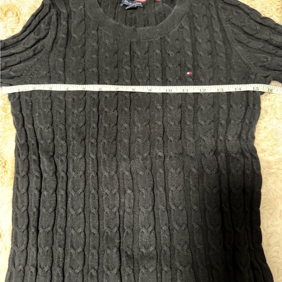 Tommy Hilfiger Cable Knit Short Sleeve Sweater - Picture 3 of 5